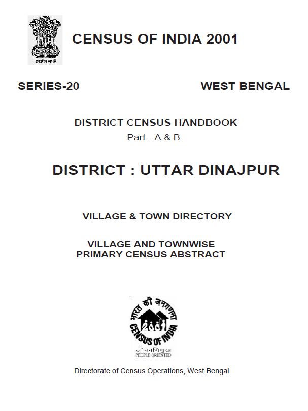 India - Census Of India 2001 - Series 20 - West Bengal - District ...